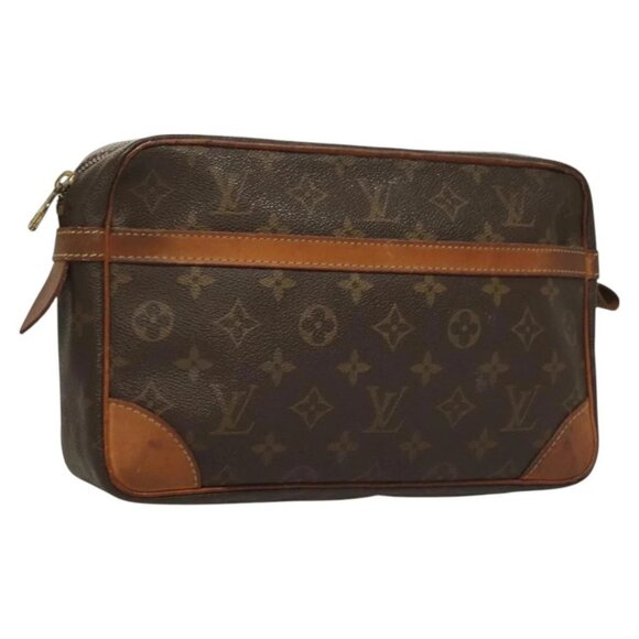 LOUIS VUITTON Monogram Compiegne 28 Clutch Bag M51845 LV Auth 128348 - Picture 1 of 16